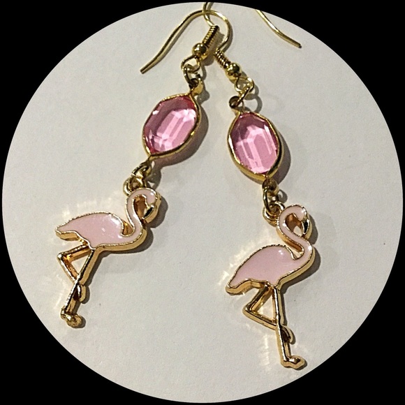 ldmtreasures Jewelry - Flamingo Earrings, Warm Weather Fun, One of a Kind